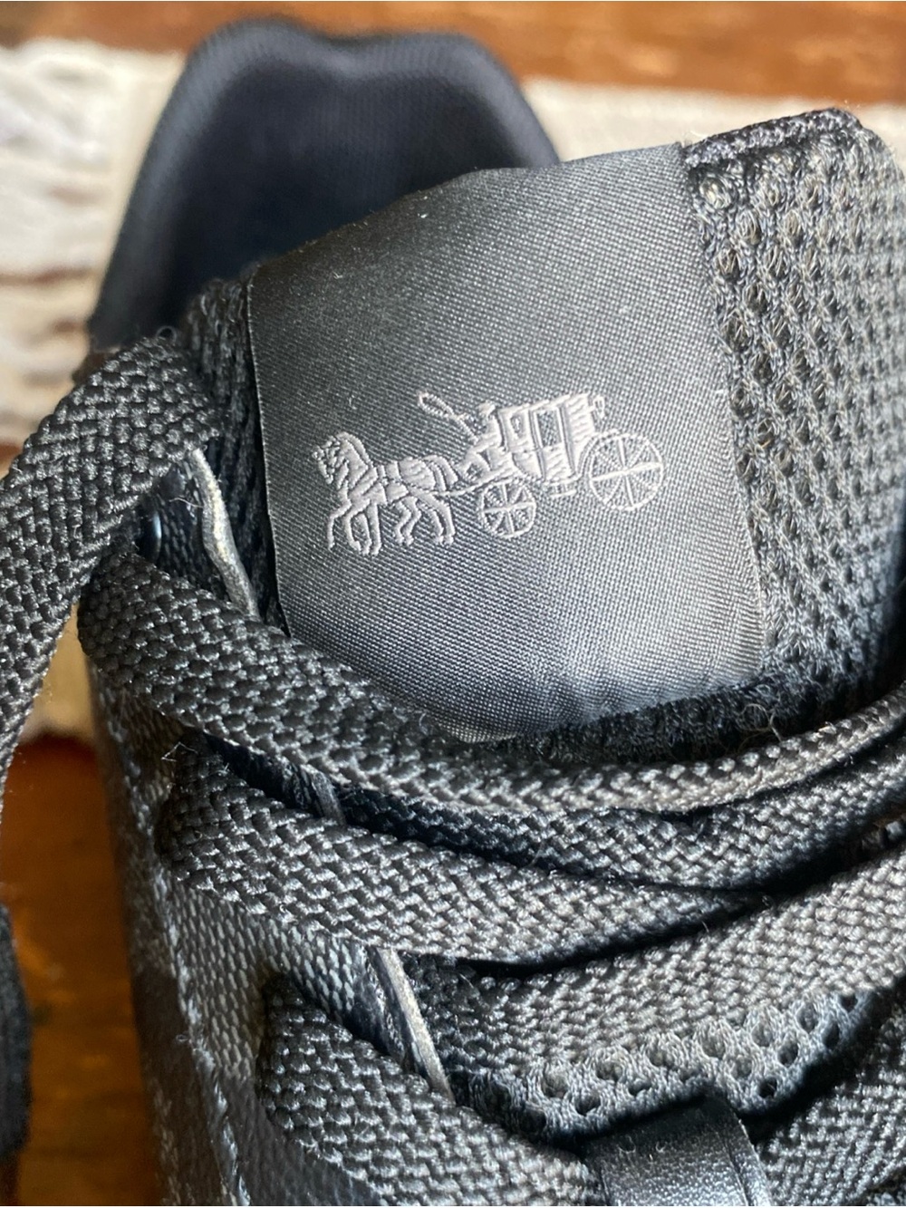 Coach Men's Black Signature C Sneaker - Picture 6 of 9